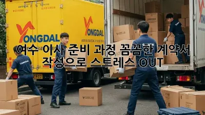 여수 이사 준비 과정: 꼼꼼한 계약서 작성으로 스트레스 OUT!